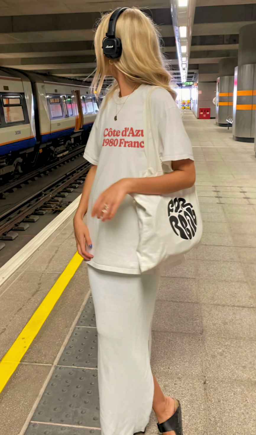 80s CÔTE D'AZUR 1980 WASHED WHITE TEE