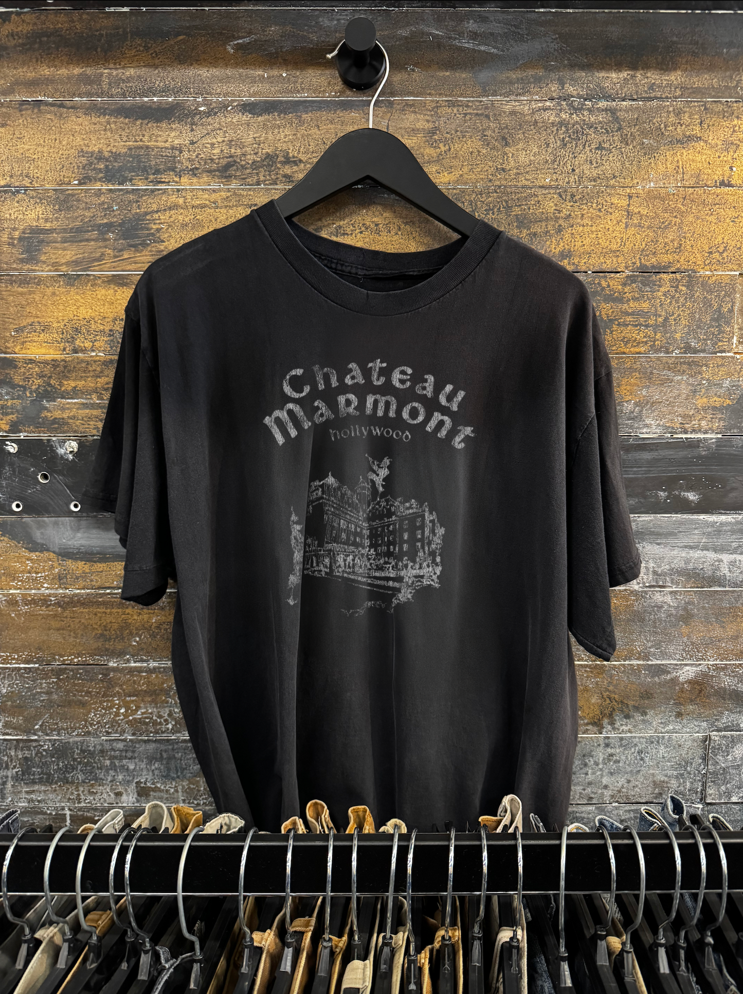 90s CHATEAU MARMONT RARE WASHED BLACK TEE