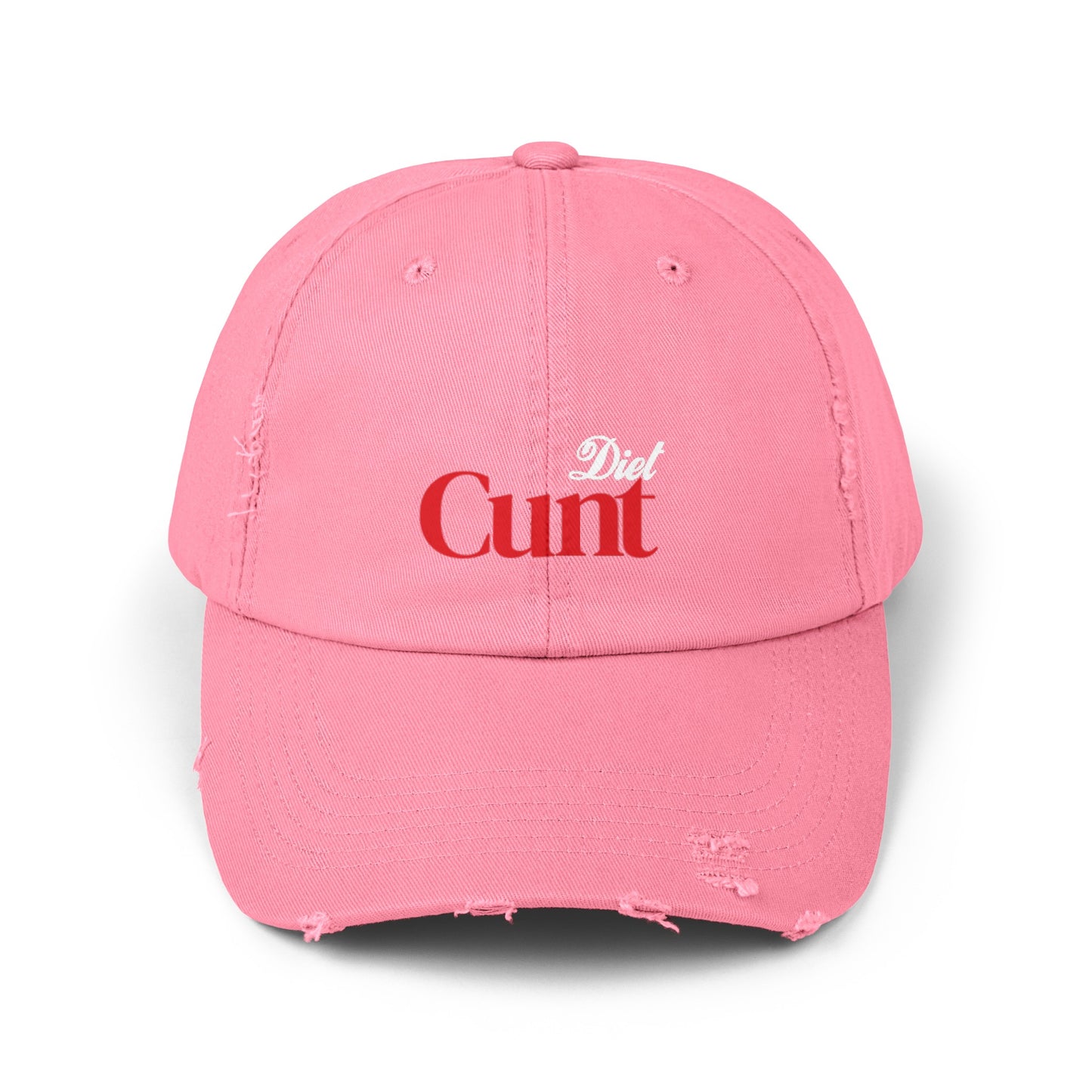 'DIET C*NT' distressed dad hat