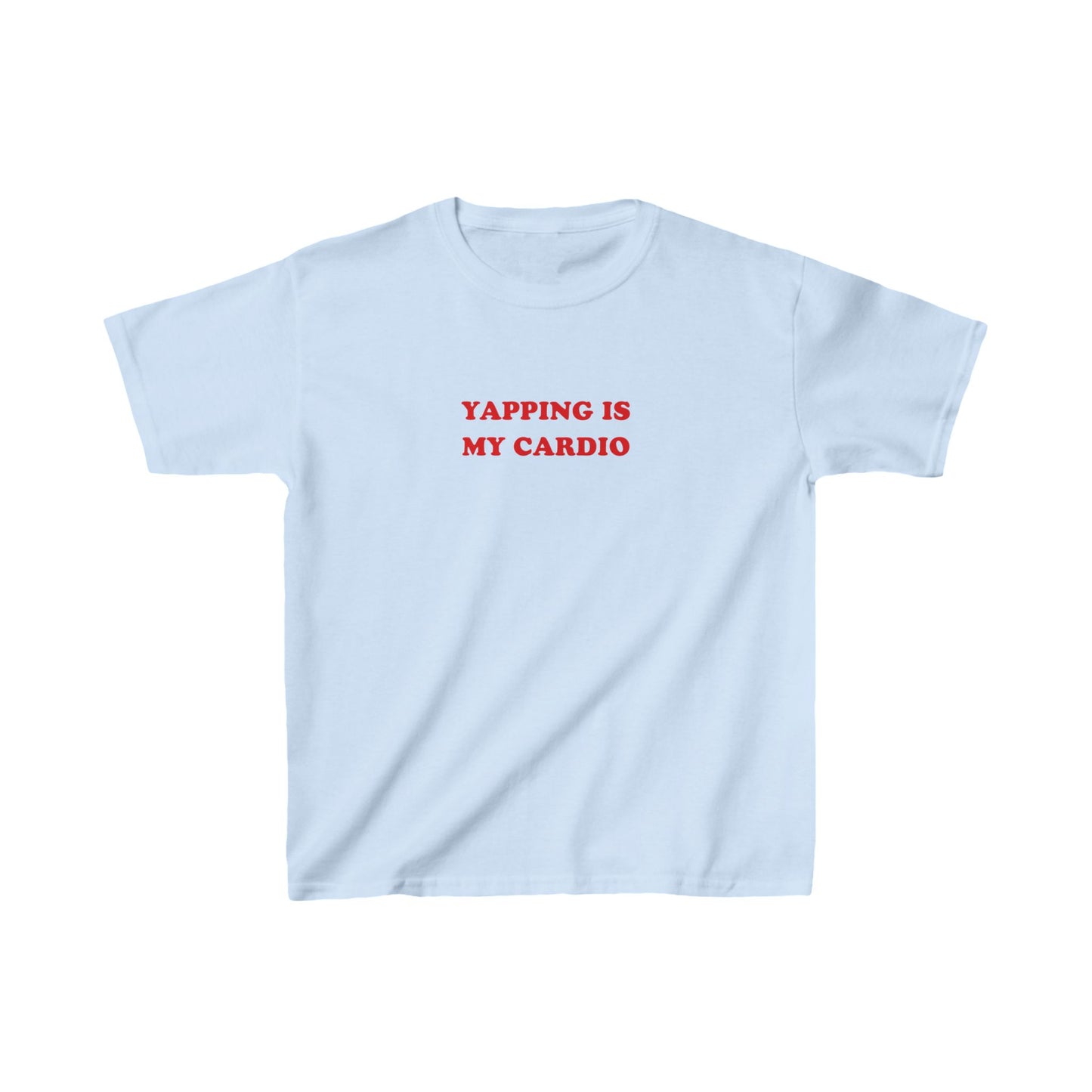 'YAPPING IS MY CARDIO' baby tee