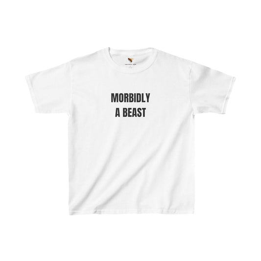 'MORBIDLY A BEAST' baby tee