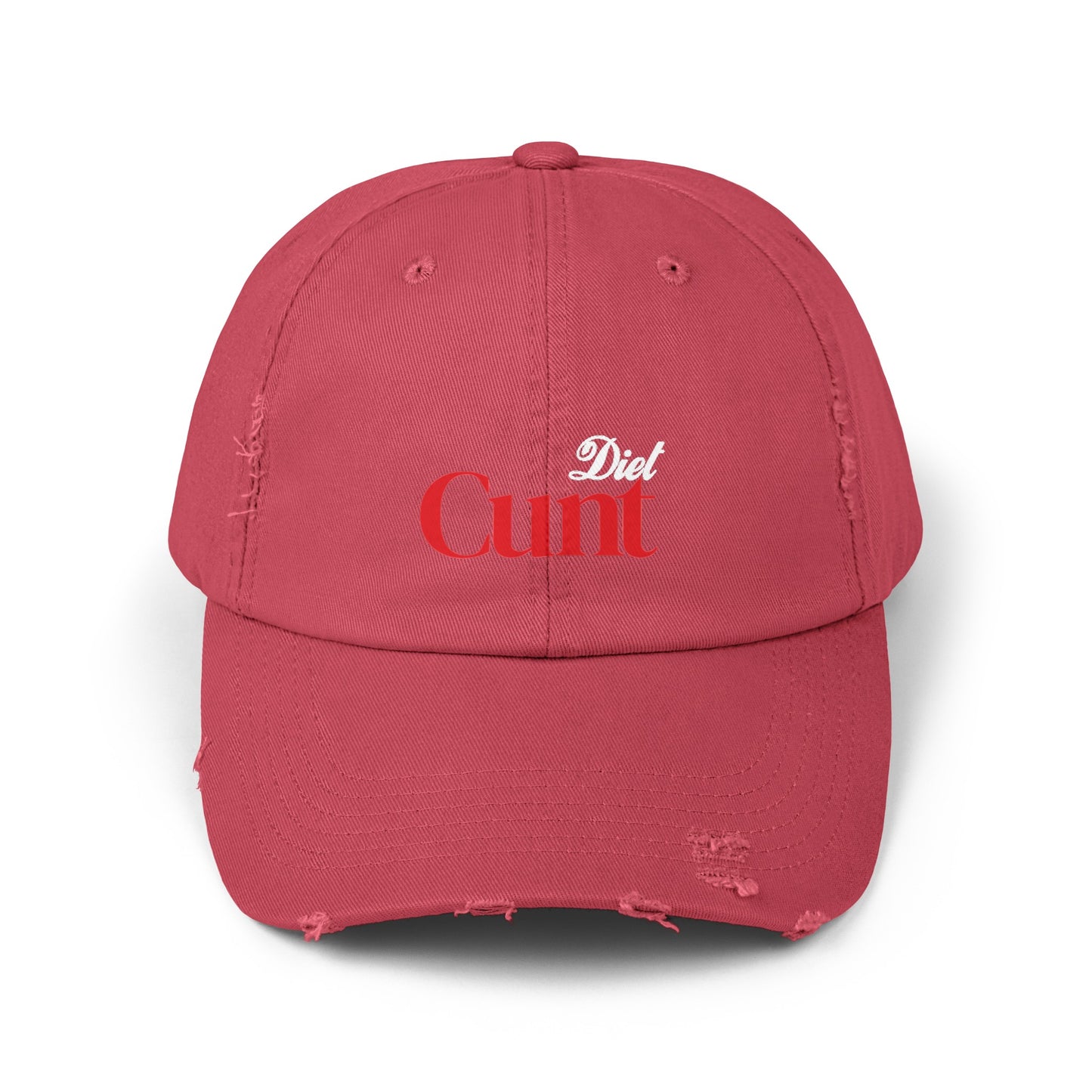 'DIET C*NT' distressed dad hat