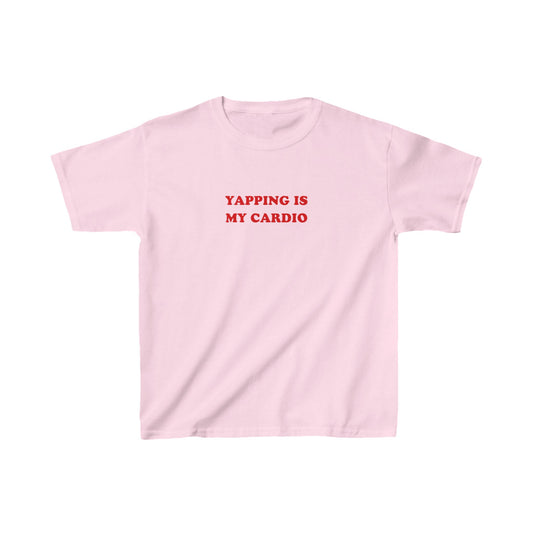 'YAPPING IS MY CARDIO' baby tee