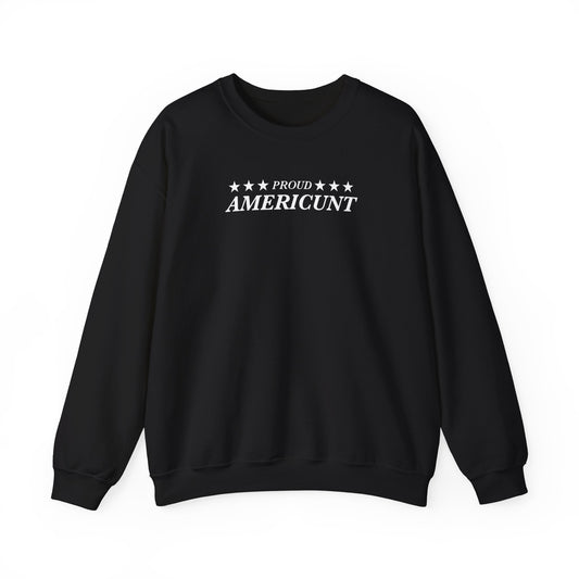 'PROUD AMERIC*NT' crewneck