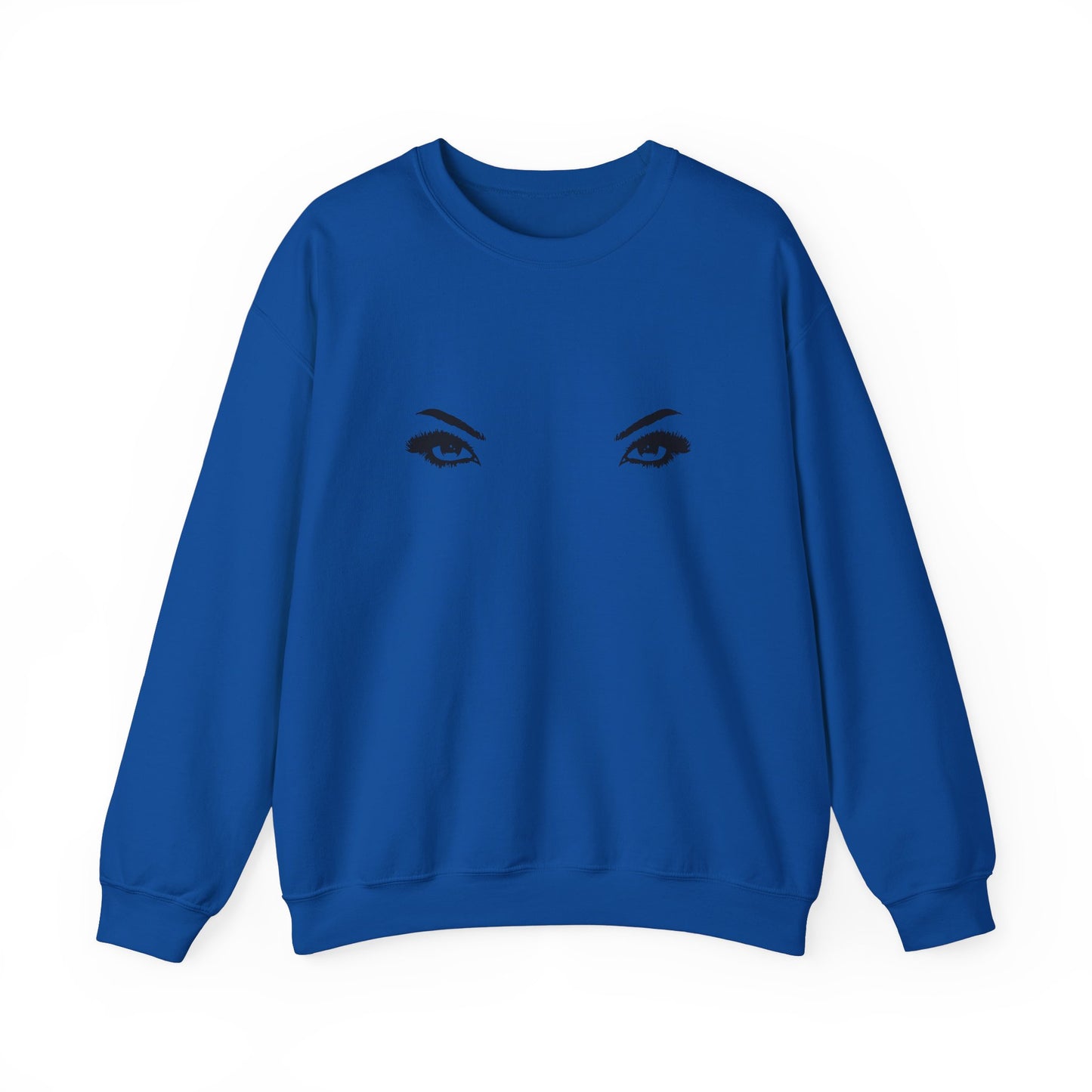 'MY EYES ARE UP HERE' crewneck