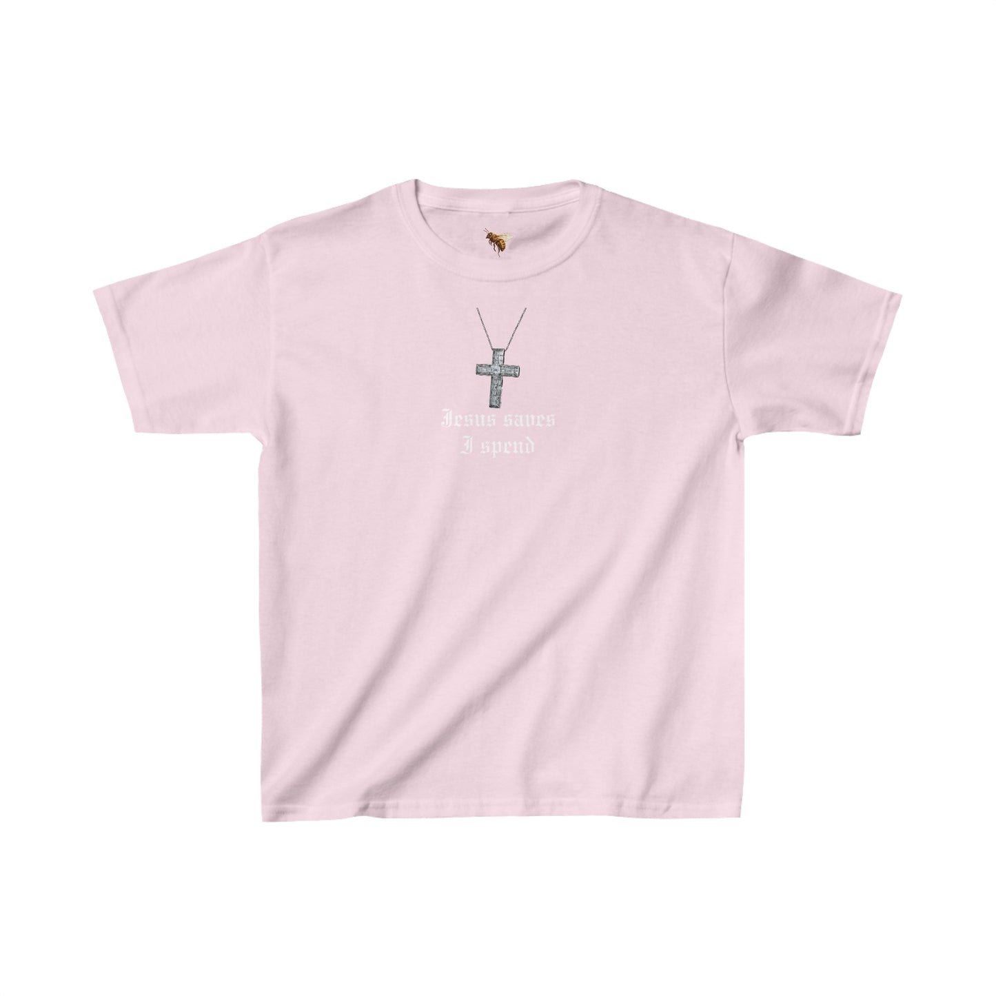 'JESUS SAVES I SPEND' baby tee