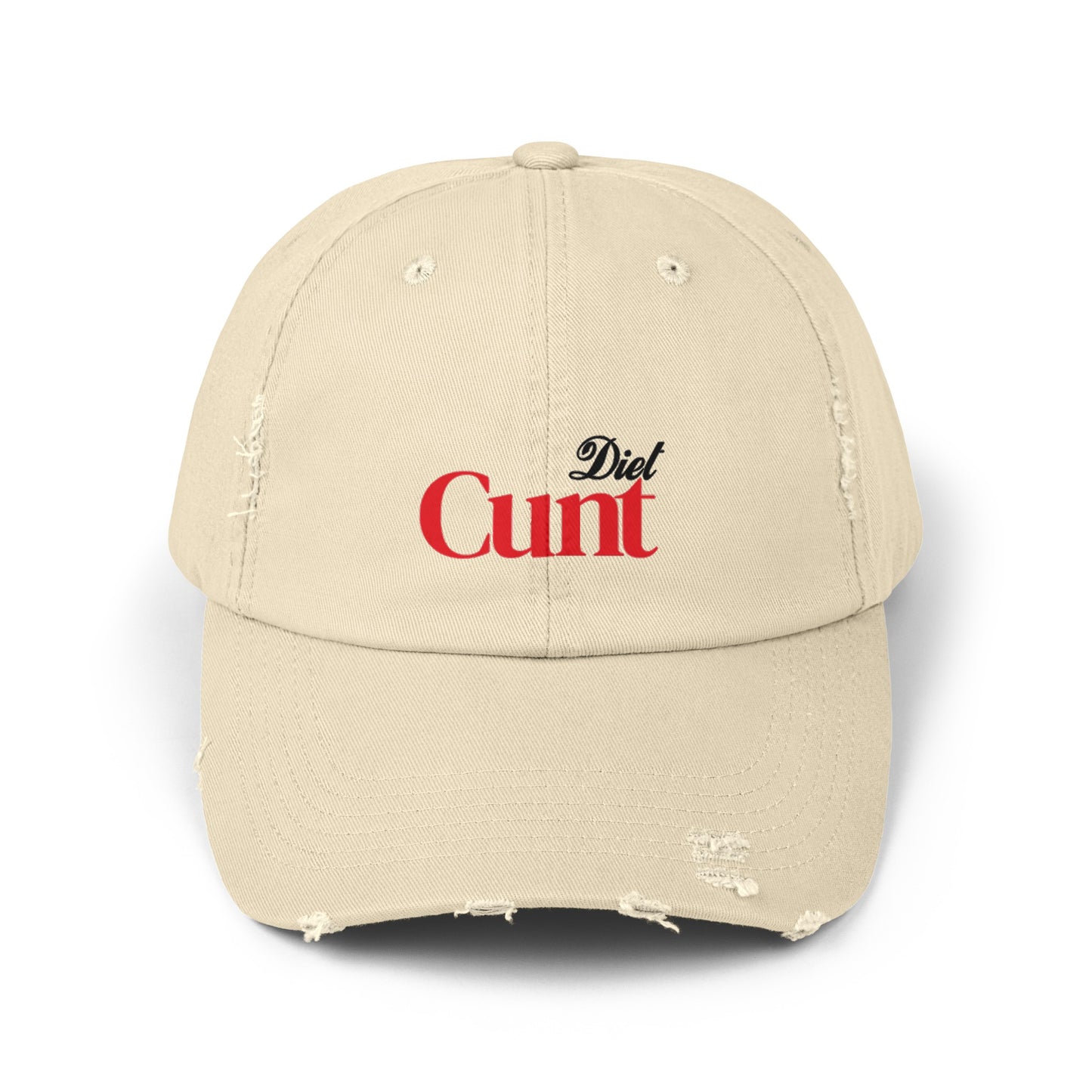 'DIET C*NT' distressed dad hat