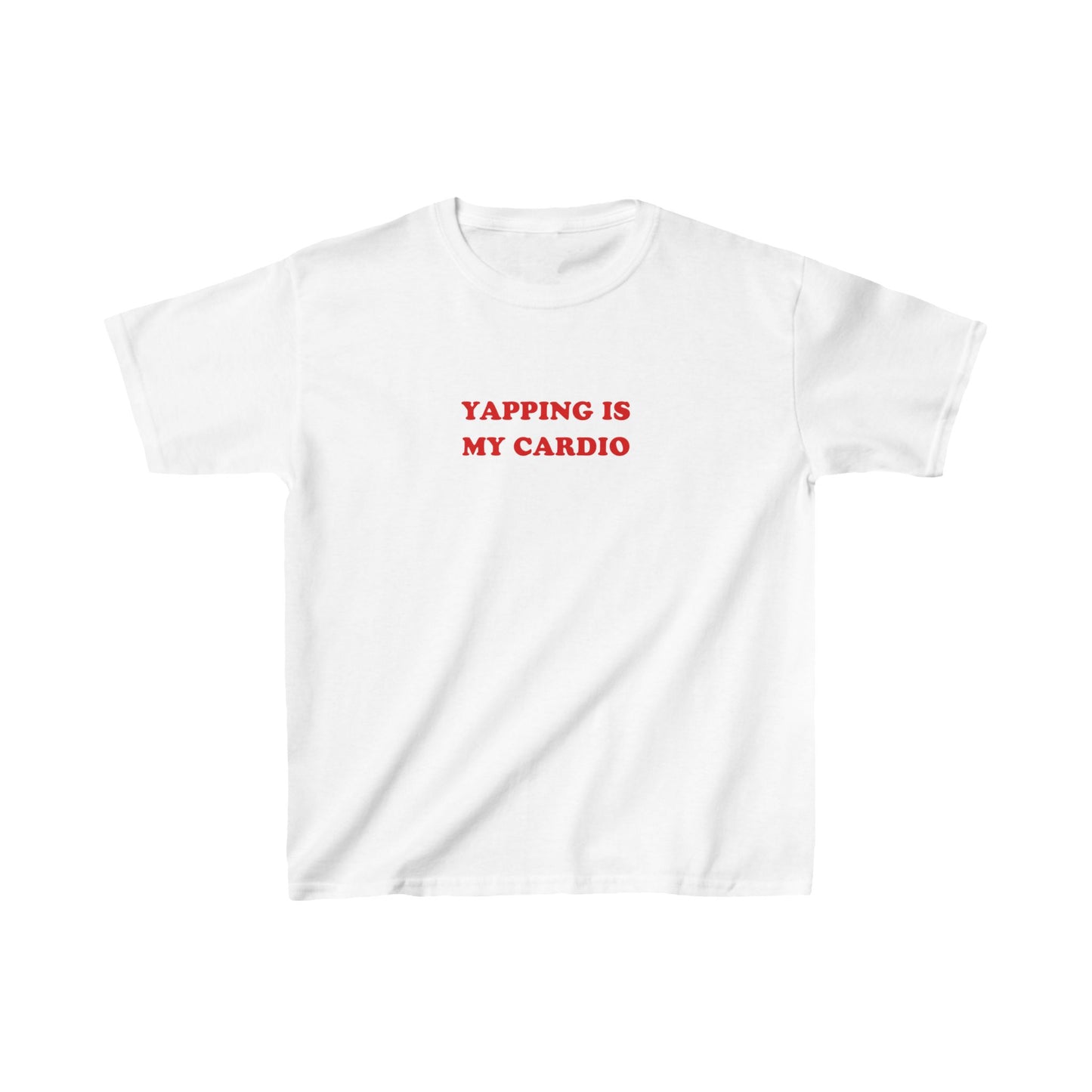 'YAPPING IS MY CARDIO' baby tee