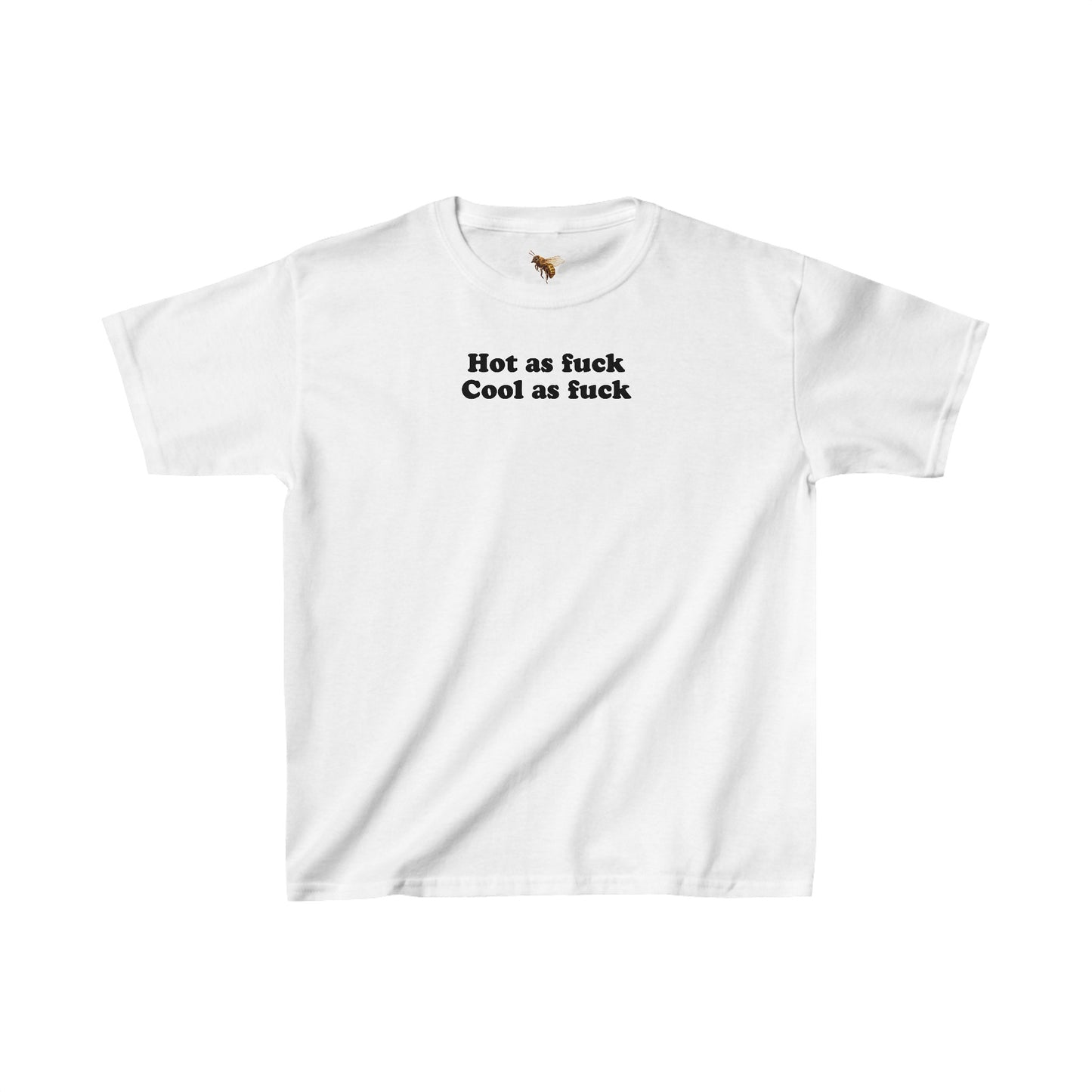 'HOT AS F*CK COOL AS F*CK' baby tee