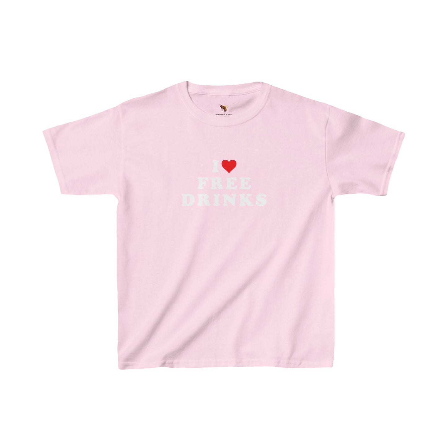 'I <3 FREE DRINKS' baby tee