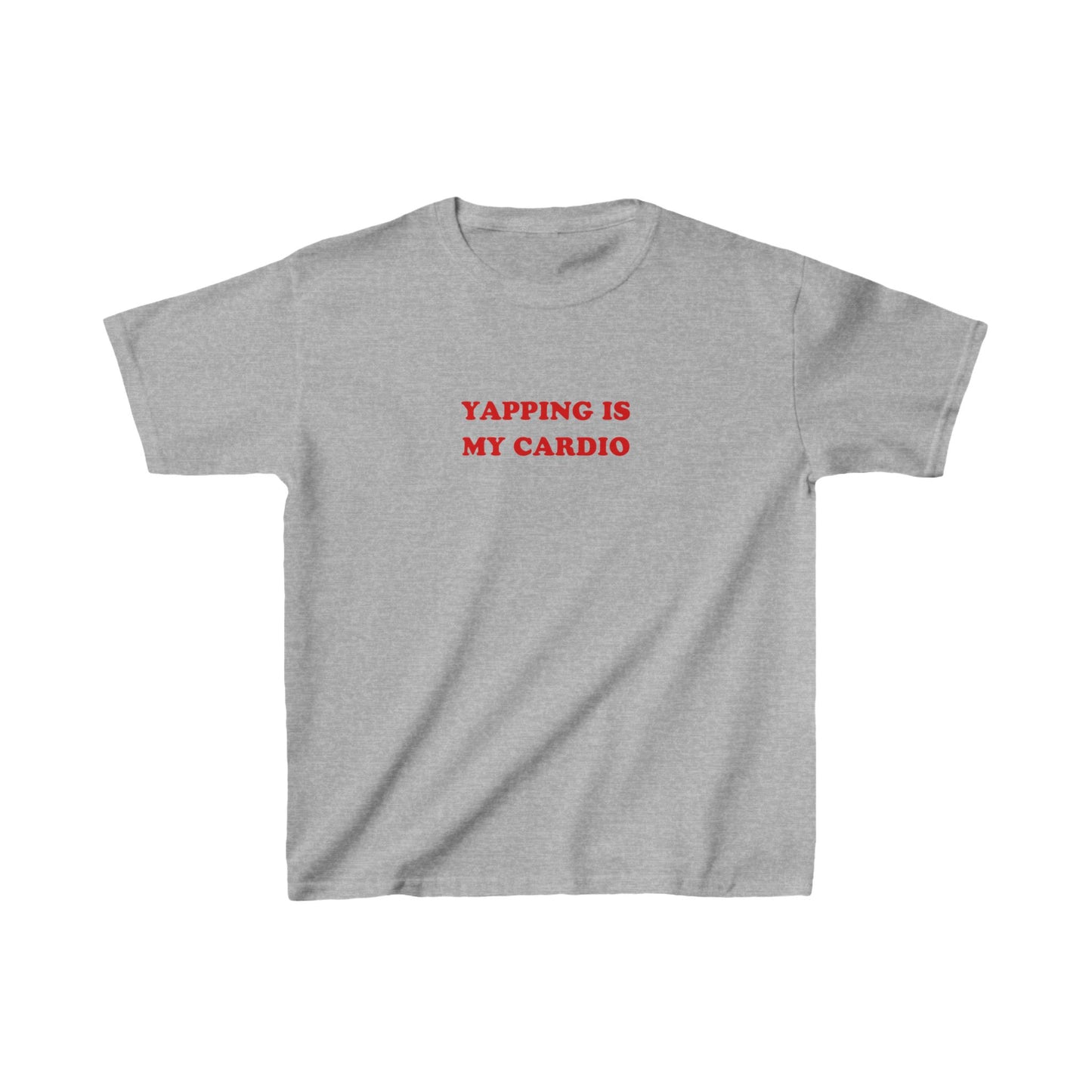 'YAPPING IS MY CARDIO' baby tee