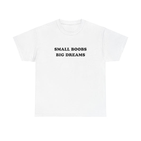 'SMALL BOOBS BIG DREAMS' classic tee