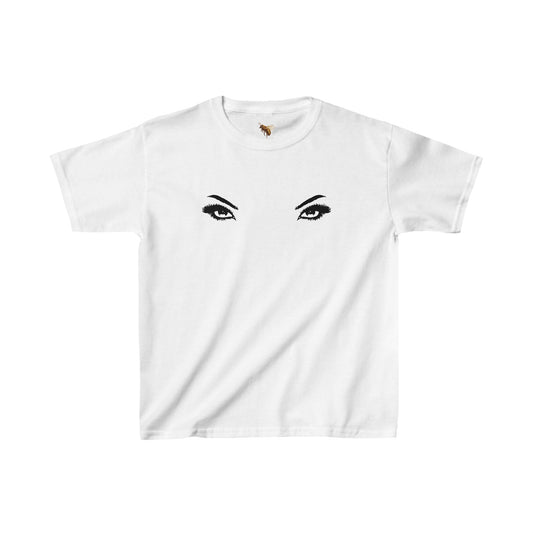 'MY EYES ARE UP HERE' baby tee