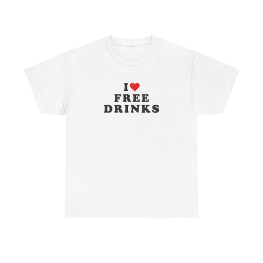 'I <3 FREE DRINKS' classic tee