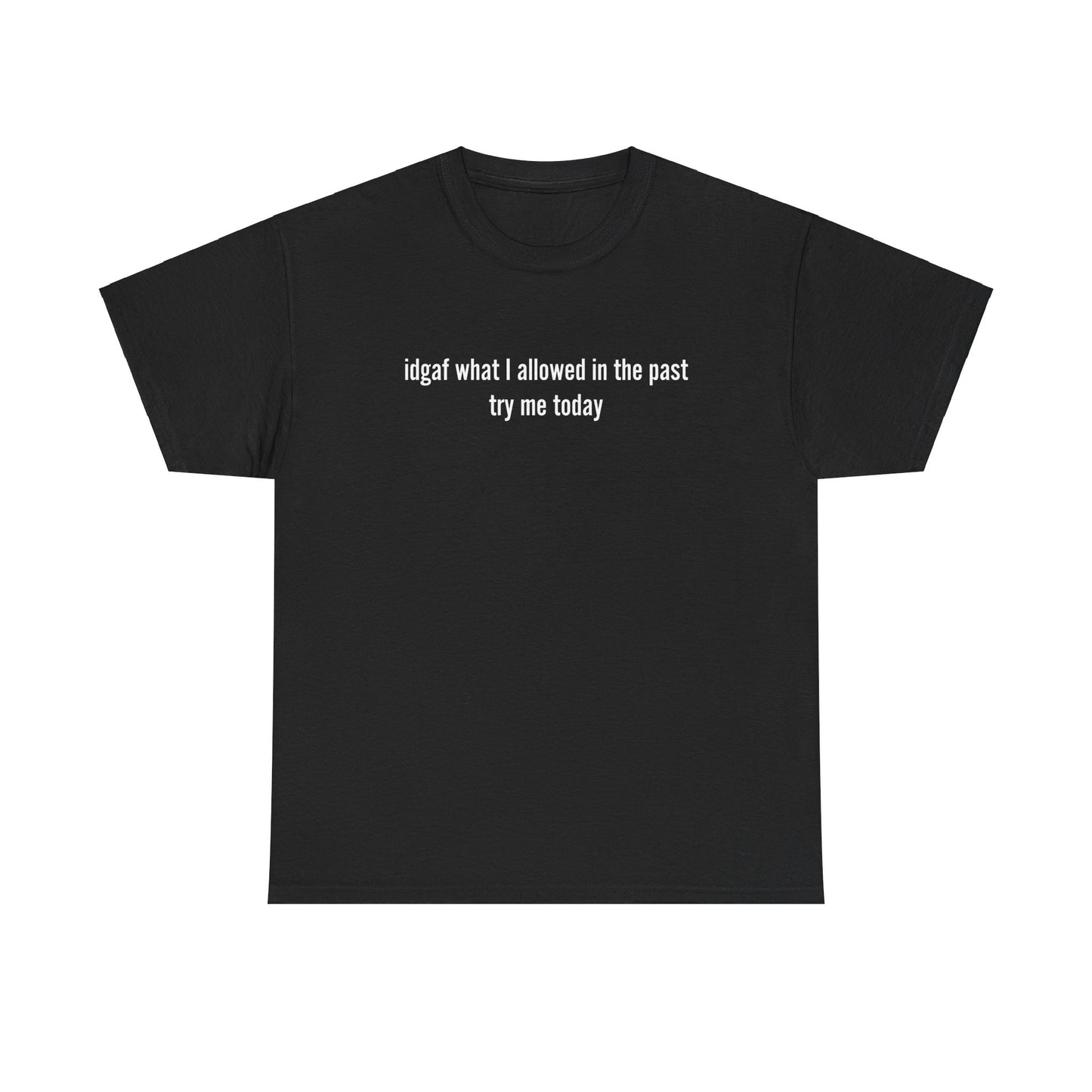 'idga* what I allowed in the past, try me today' classic tee