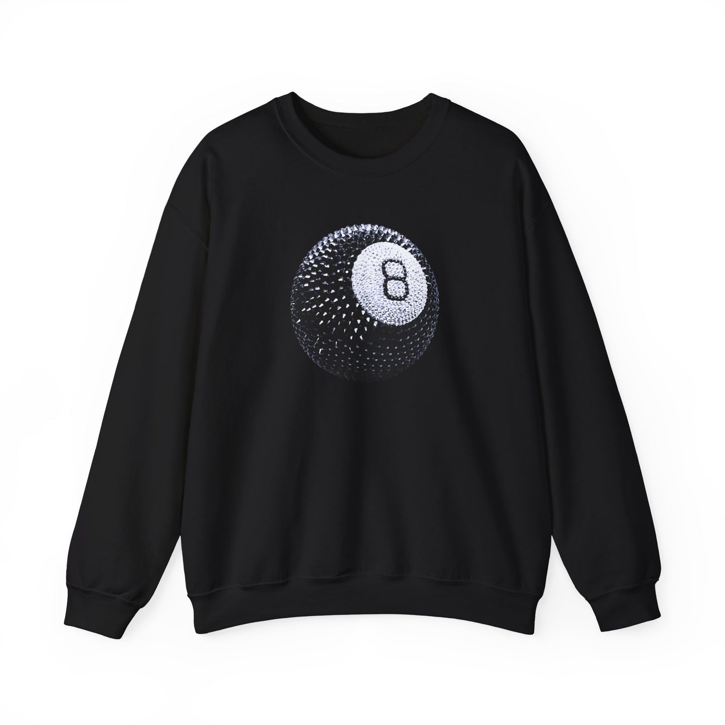 'CRYSTAL 8 BALL' crewneck