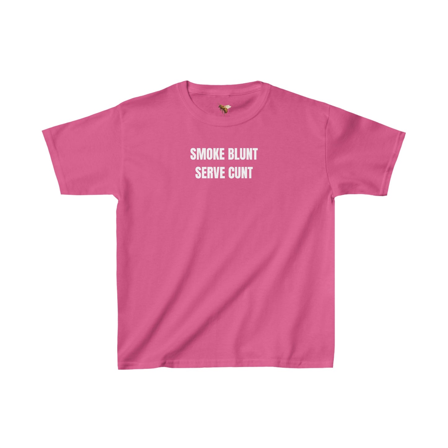 'SMOKE BLUNT SERVE C*NT' baby tee