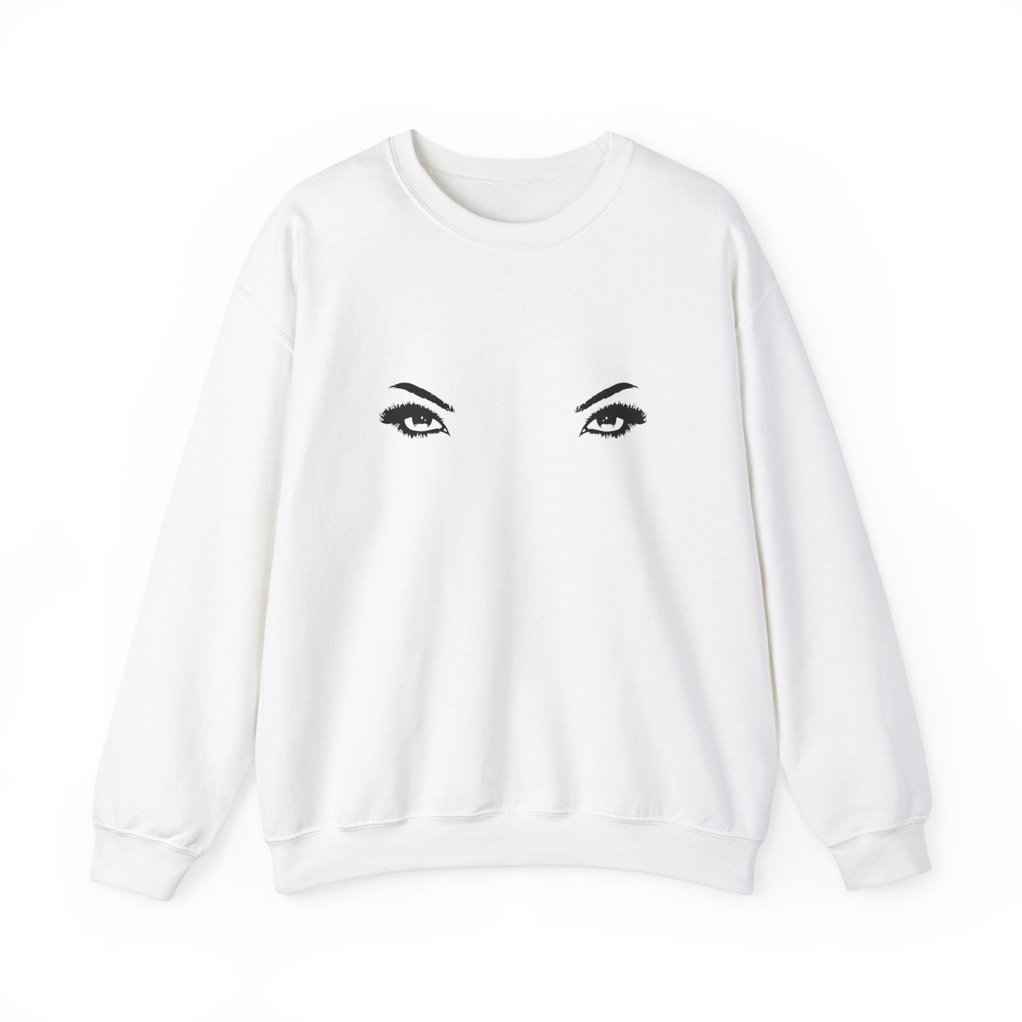 'MY EYES ARE UP HERE' crewneck