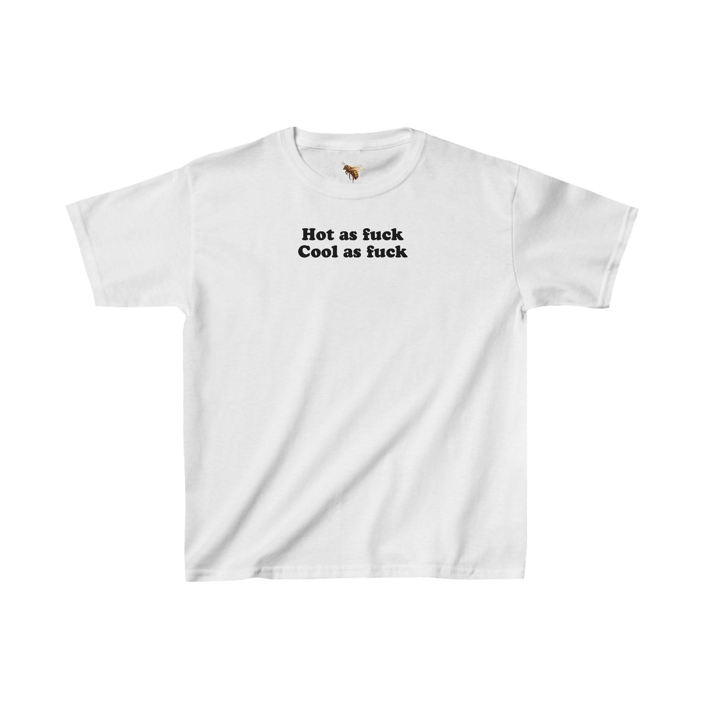 'HOT AS F*CK COOL AS F*CK' baby tee