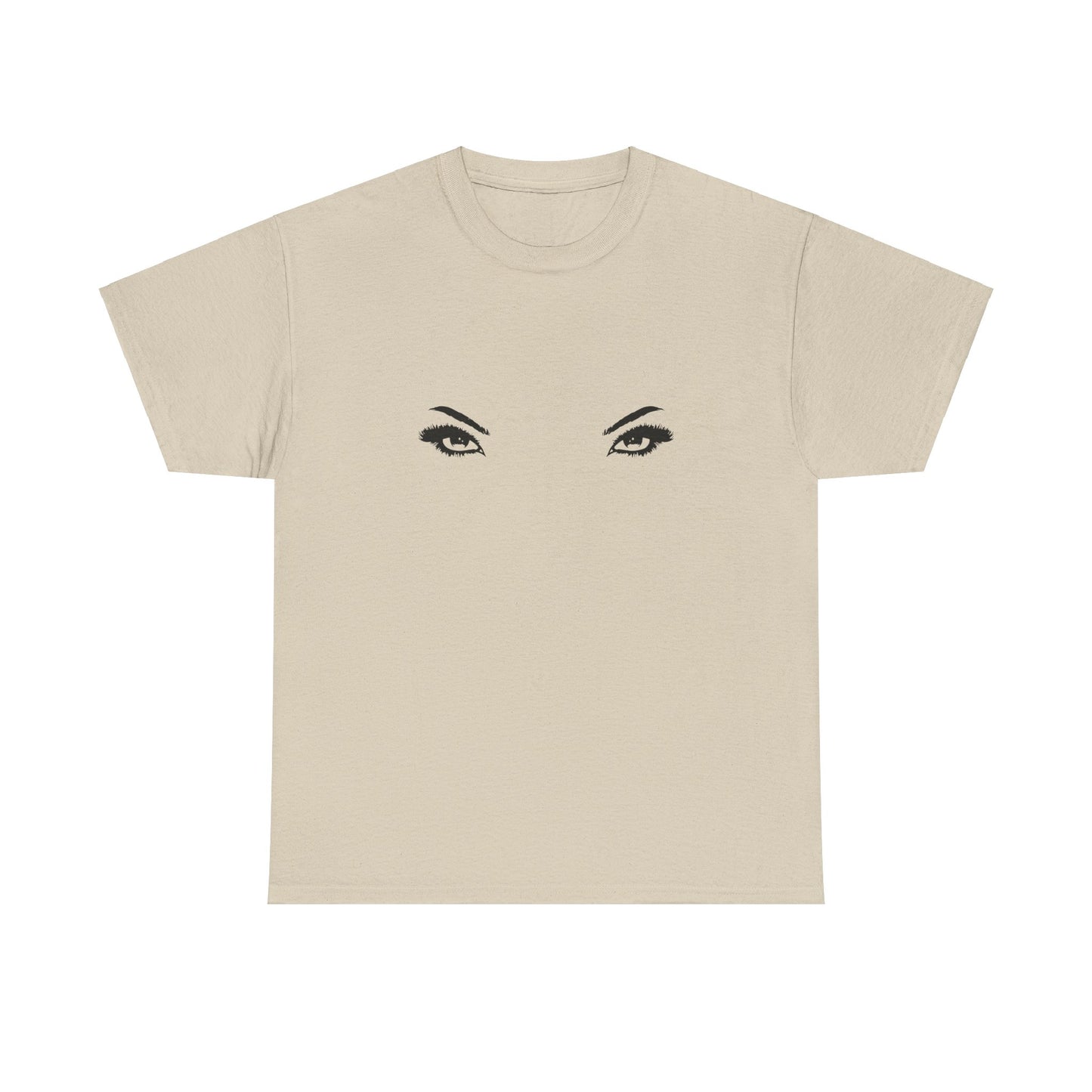 'MY EYES ARE UP HERE' tee