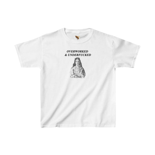 'OVERWORKED & UNDERFUCKED' Baby Tee