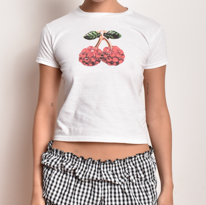 'CHERRY BLING' baby tee