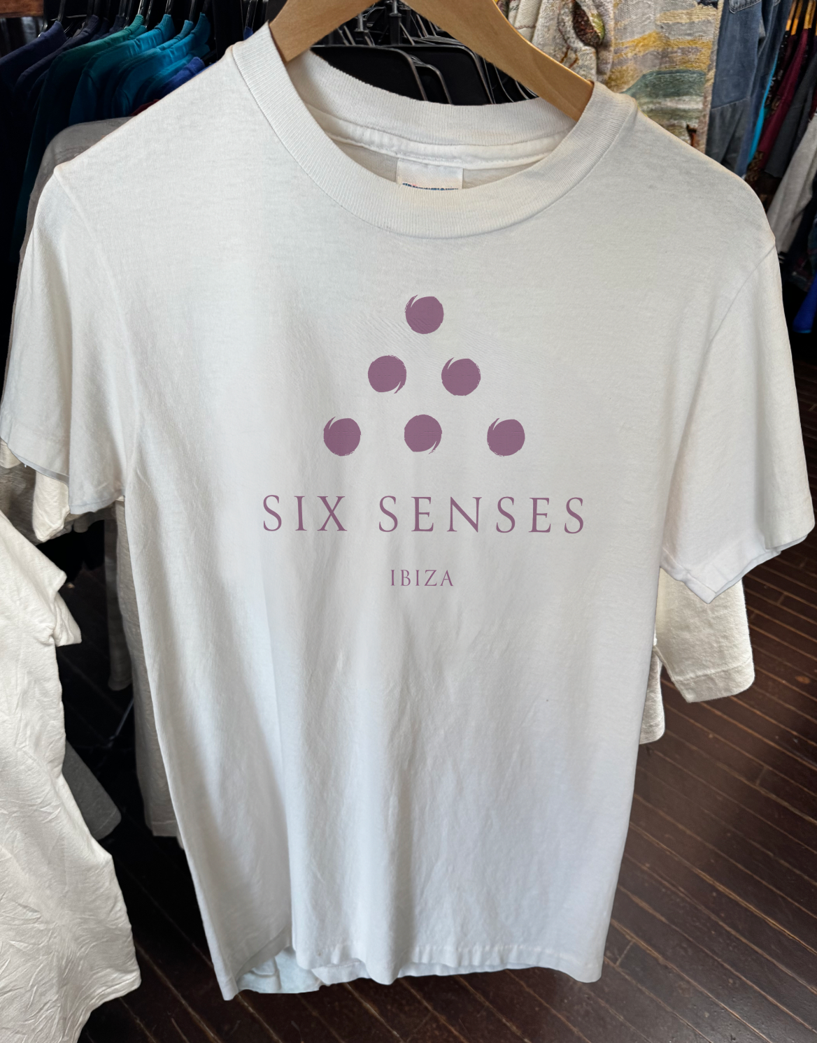2000s SIX SENSES IBIZA RARE WASHED WHITE TEE